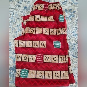 New adult size medium scrabble pj lounge pants